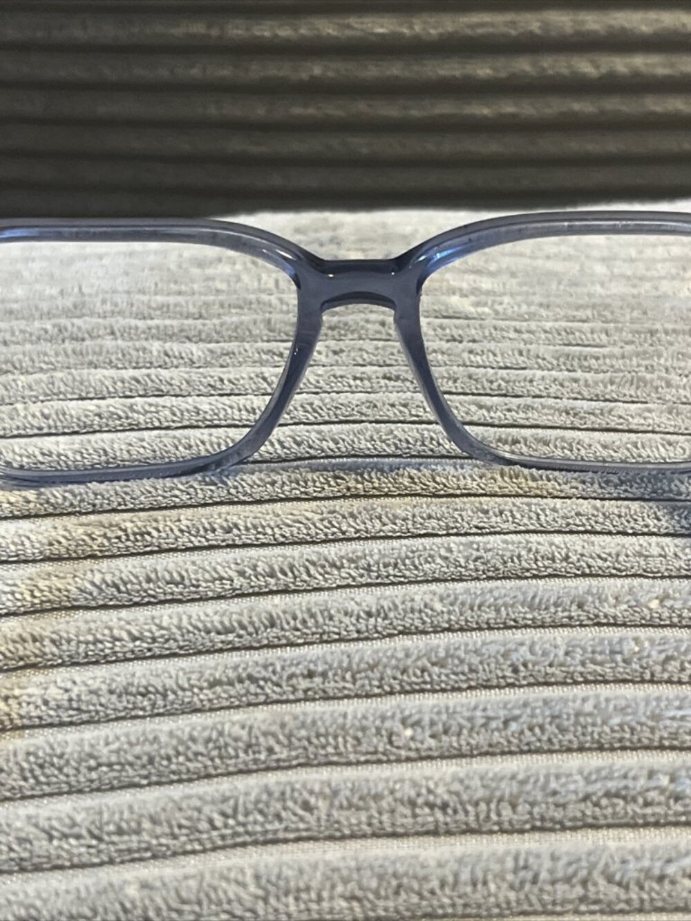 Tom Ford FT5696B 090 Shiny Transparent Blue/Blue Block 56mm Rectangle Frame - Picture 6 of 11